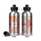 Abstract Foliage Aluminum Water Bottle - Front and Back