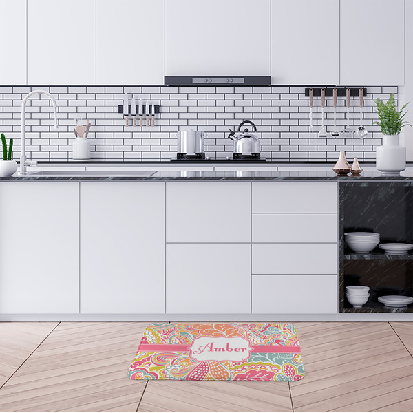 Abstract Foliage Anti-Fatigue Kitchen Mats - LIFESTYLE