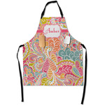 Abstract Foliage Apron With Pockets w/ Name or Text