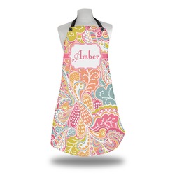 Abstract Foliage Apron w/ Name or Text