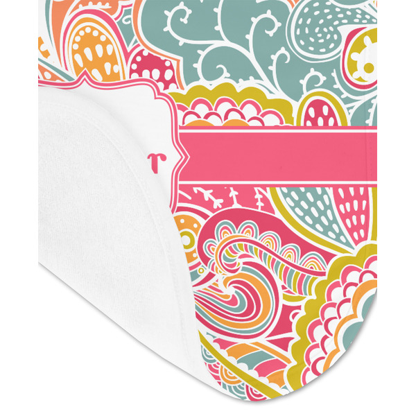 Abstract Foliage Baby Bib - AFT detail