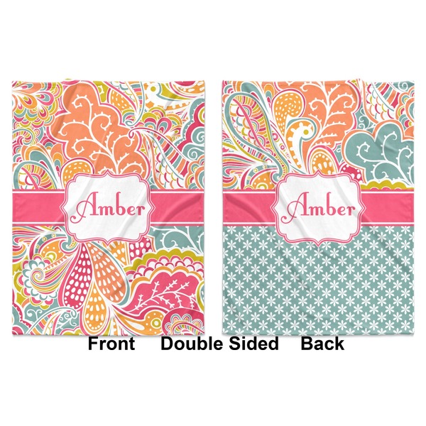 Abstract Foliage Baby Blanket (Double Sided - Printed Front and Back)