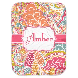 Abstract Foliage Baby Swaddling Blanket (Personalized)