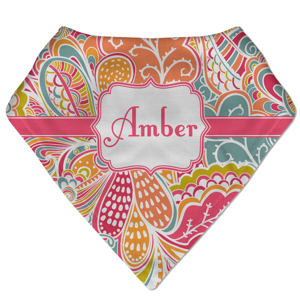 Custom Abstract Foliage Bandana Bib (Personalized)