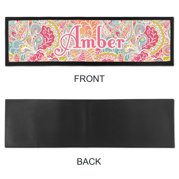 Abstract Foliage Bar Mat - Large - APPROVAL