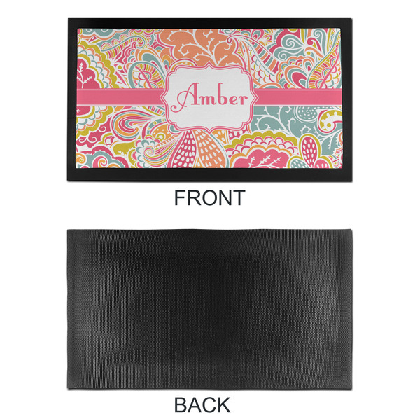 Abstract Foliage Bar Mat - Small - APPROVAL