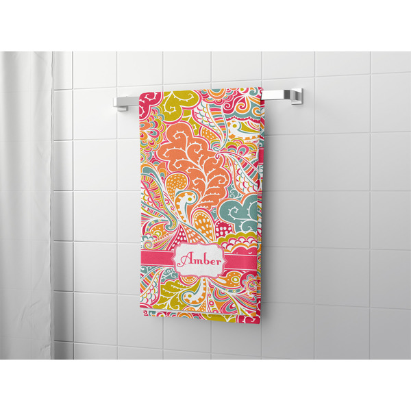 Abstract Foliage Bath Towel - LIFESTYLE