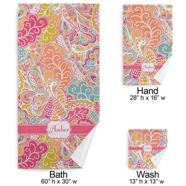 Abstract Foliage Bath Towel Sets - 3-piece - Approval