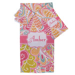Abstract Foliage Bath Towel Set - 3 Pcs (Personalized)