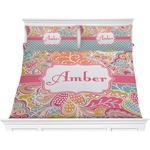 Abstract Foliage Comforter Set - King (Personalized)