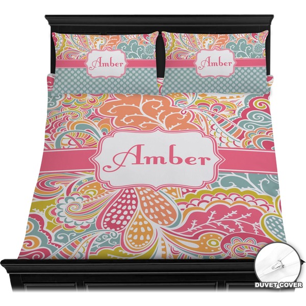 Abstract Foliage Bedding Set (Queen) - Duvet