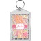 Abstract Foliage Bling Keychain (Personalized)