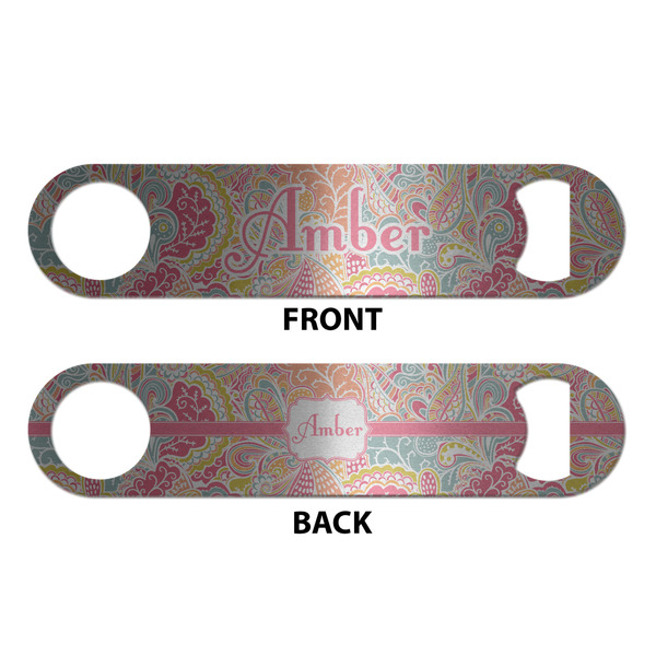 Abstract Foliage Bottle Opener - Front & Back
