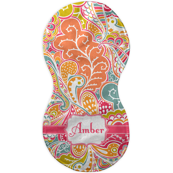 Abstract Foliage Burp Peanut Shaped Flat