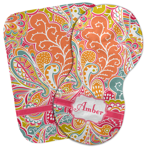 Custom Abstract Foliage Burp Cloth (Personalized)