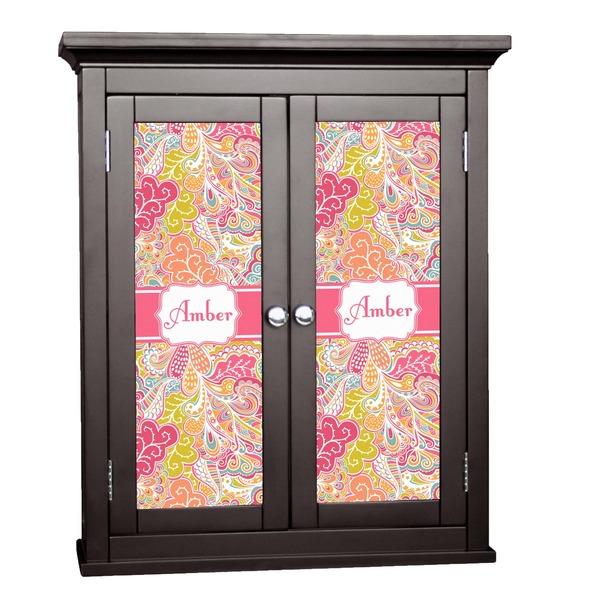 Custom Abstract Foliage Cabinet Decal - Large (Personalized)
