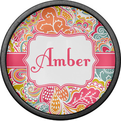 Abstract Foliage Cabinet Knob (Black) (Personalized)