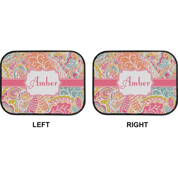 Abstract Foliage Car Floor Mats (Back Seat) (Approval)