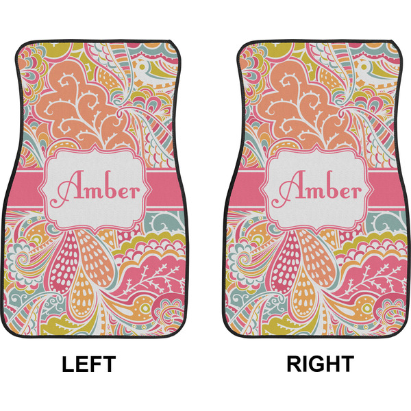 Abstract Foliage Car Mat Front - Approval