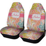 Abstract Foliage Car Seat Covers (Set of Two) (Personalized)