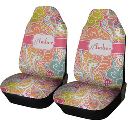Abstract Foliage Car Seat Covers (Set of Two) (Personalized)