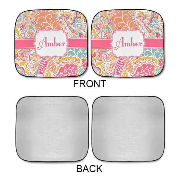 Abstract Foliage Car Sun Shades - APPROVAL
