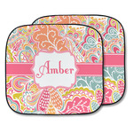 Abstract Foliage Car Sun Shade - Two Piece (Personalized)