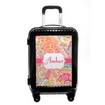 Abstract Foliage Carry On Hard Shell Suitcase (Personalized)