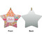 Abstract Foliage Ceramic Flat Ornament - Star Front & Back (APPROVAL)
