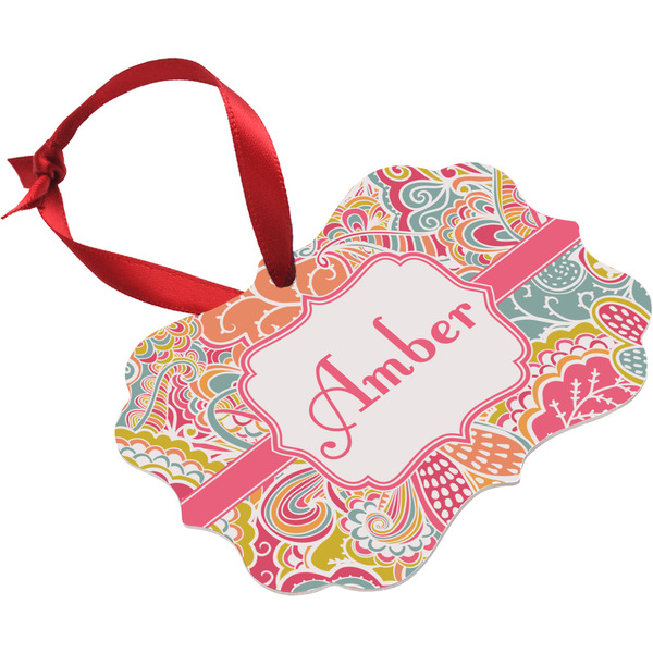 Abstract Foliage Christmas Ornament