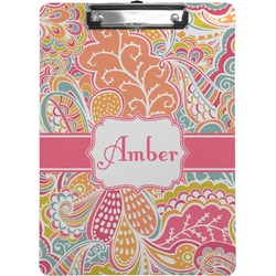 Abstract Foliage Clipboard (Letter Size) (Personalized)