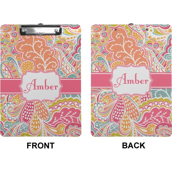 Abstract Foliage Clipboard (Letter) (Front + Back)
