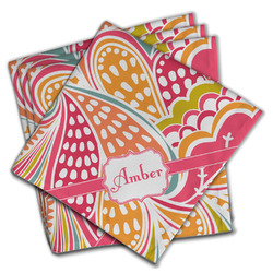 Abstract Foliage Cloth Napkins (Set of 4) (Personalized)