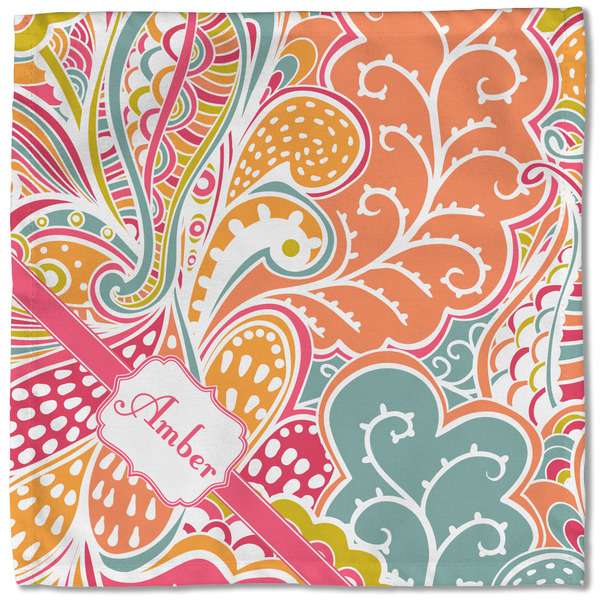 Abstract Foliage Cloth Napkins - Personalized Lunch (Single Full Open)