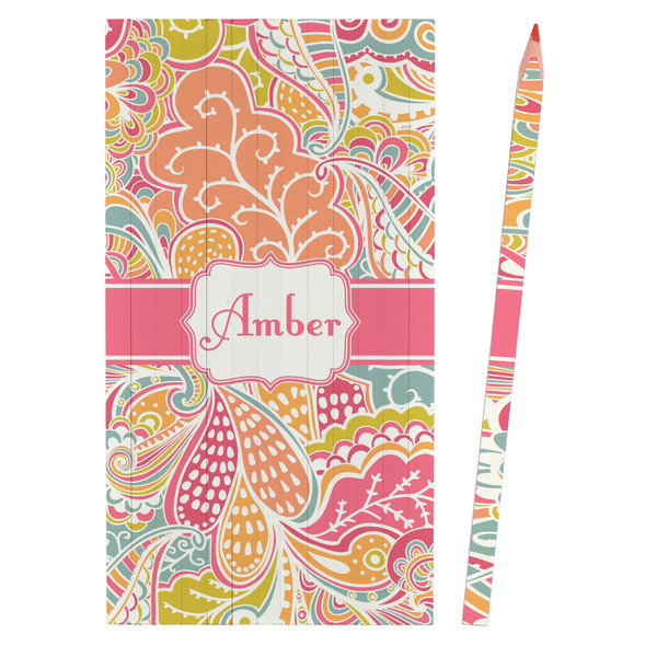 Abstract Foliage Colored Pencils - Front View