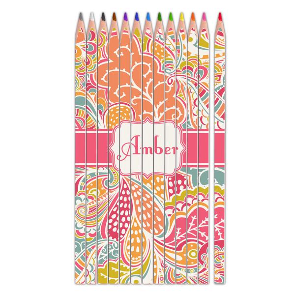 Custom Abstract Foliage Colored Pencils (Personalized)