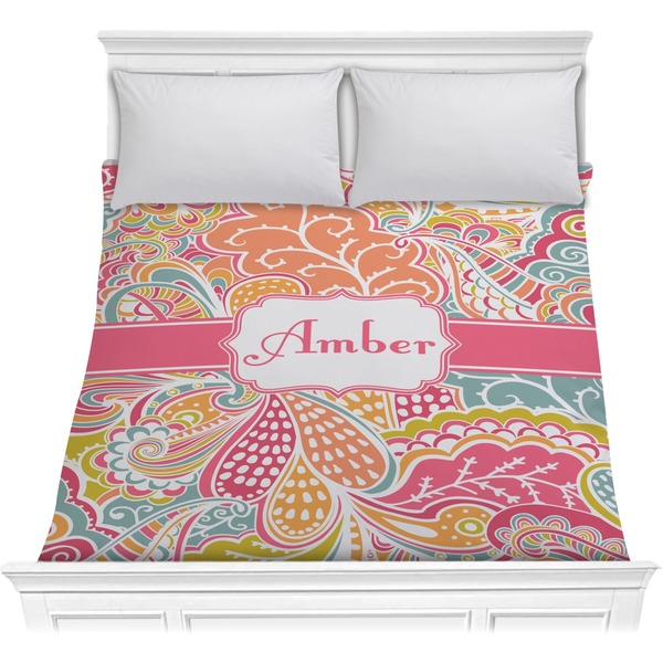Custom Abstract Foliage Comforter - Full / Queen (Personalized)
