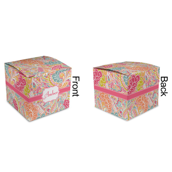 Abstract Foliage Cubic Gift Box - Approval