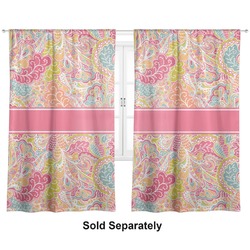 Abstract Foliage Curtain Panel - Custom Size