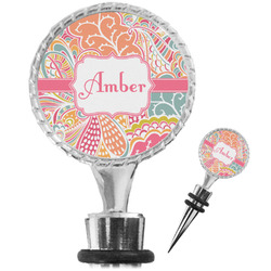 Abstract Foliage Wine Bottle Stopper (Personalized)