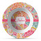Abstract Foliage Plastic Bowl - Microwave Safe - Composite Polymer (Personalized)