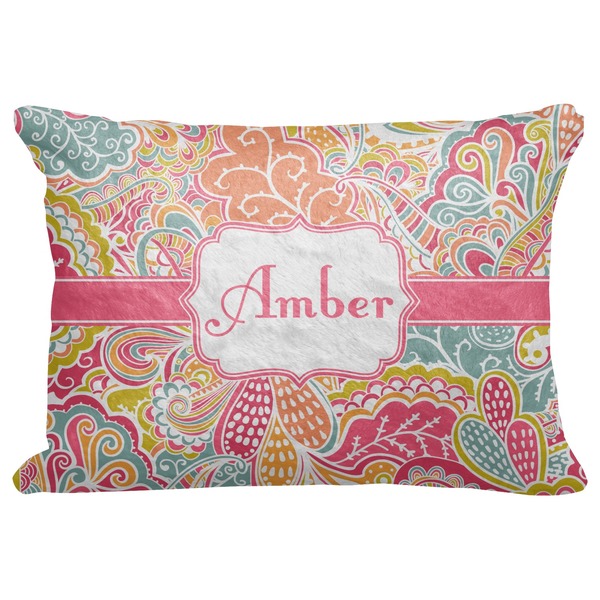 Custom Abstract Foliage Decorative Baby Pillowcase - 16"x12" (Personalized)