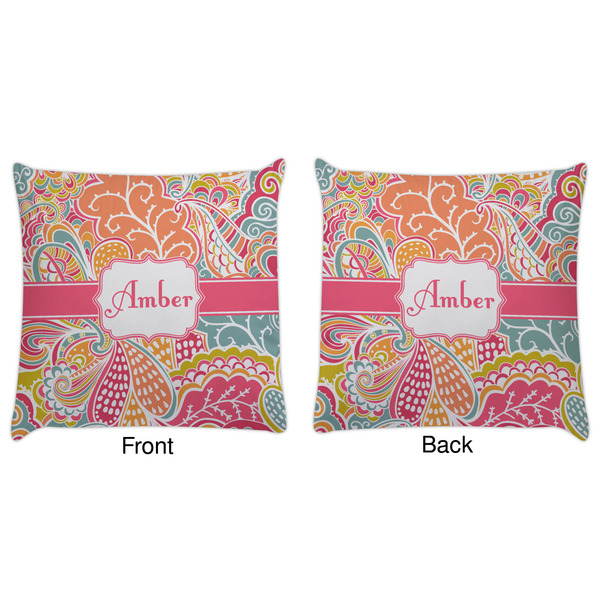 Abstract Foliage Decorative Pillow Case - Approval