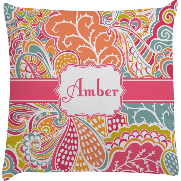 Custom Abstract Foliage Decorative Pillow Case (Personalized)