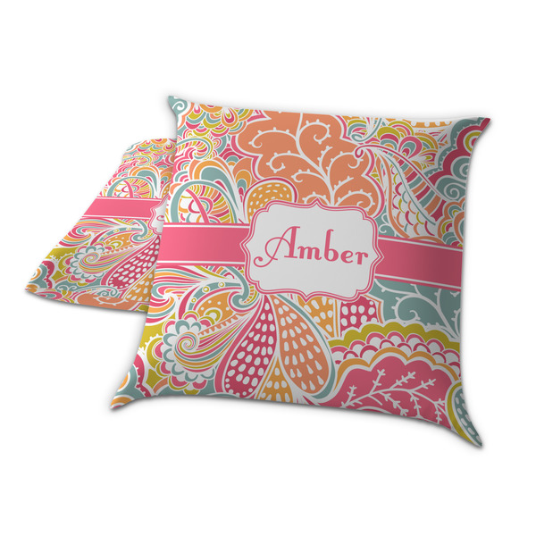 Abstract Foliage Decorative Pillow Case - TWO