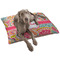 Abstract Foliage Dog Bed - Large LIFESTYLE