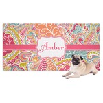 Abstract Foliage Dog Towel (Personalized)
