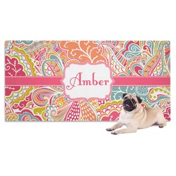 Abstract Foliage Dog Towel (Personalized)