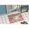 Abstract Foliage Door Mat Lifestyle