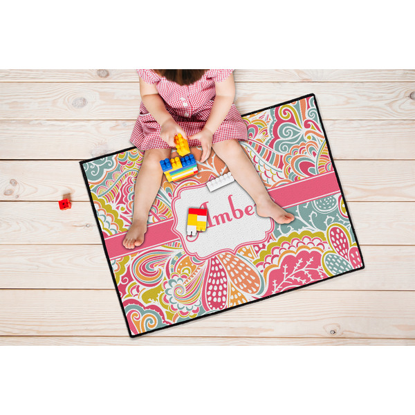 Abstract Foliage Door Mats - LIFESTYLE kid